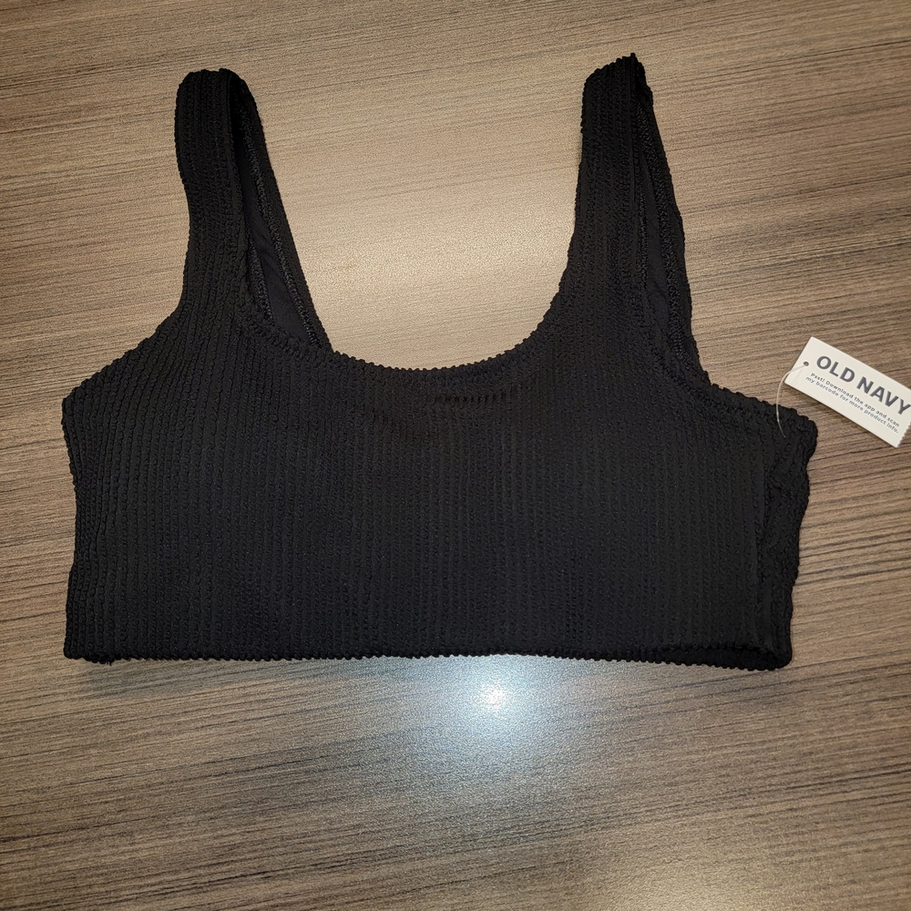 Old Navy Black Ribbed Bra Size S